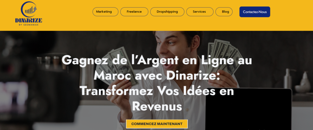 gagner de l’argent au maroc avec dinarize