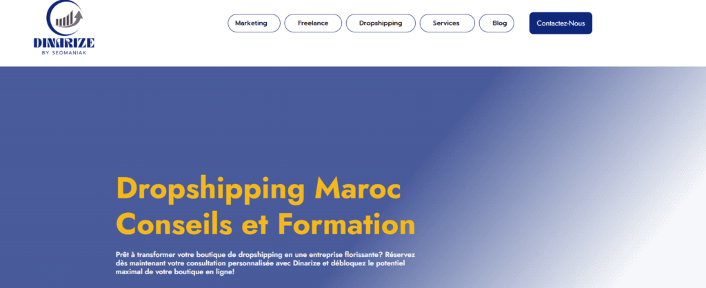 formation dropshipping maroc dinarize