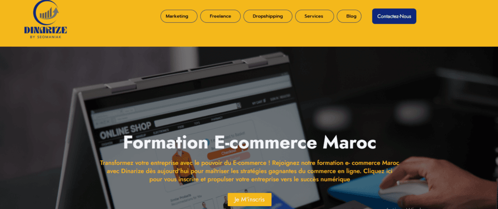 formation e-commerce maroc dinarize