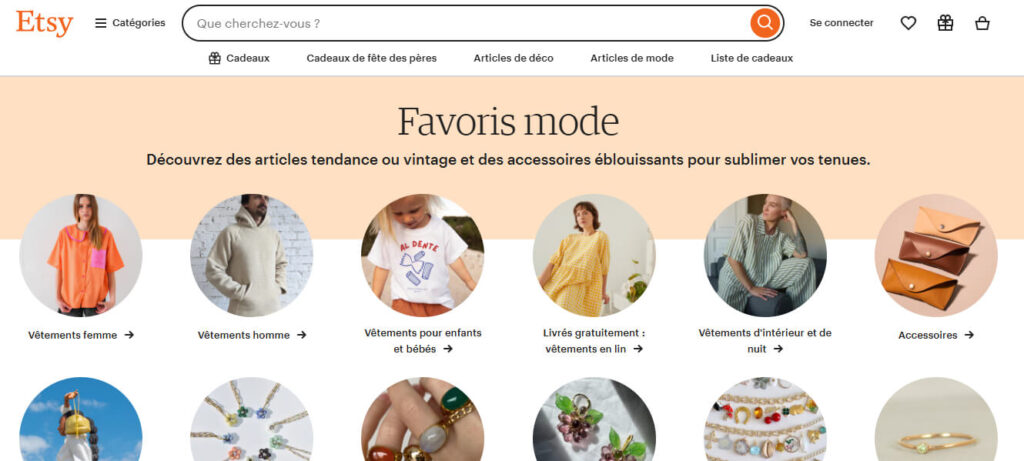 Fiche produit Etsy bien présentée avec plusieurs photos pour mieux vendre depuis le Maroc